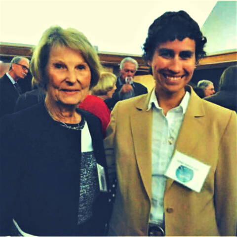 Joan Evangelou, (l) and Dr. Mina Nikanjam, ARCS Foundation